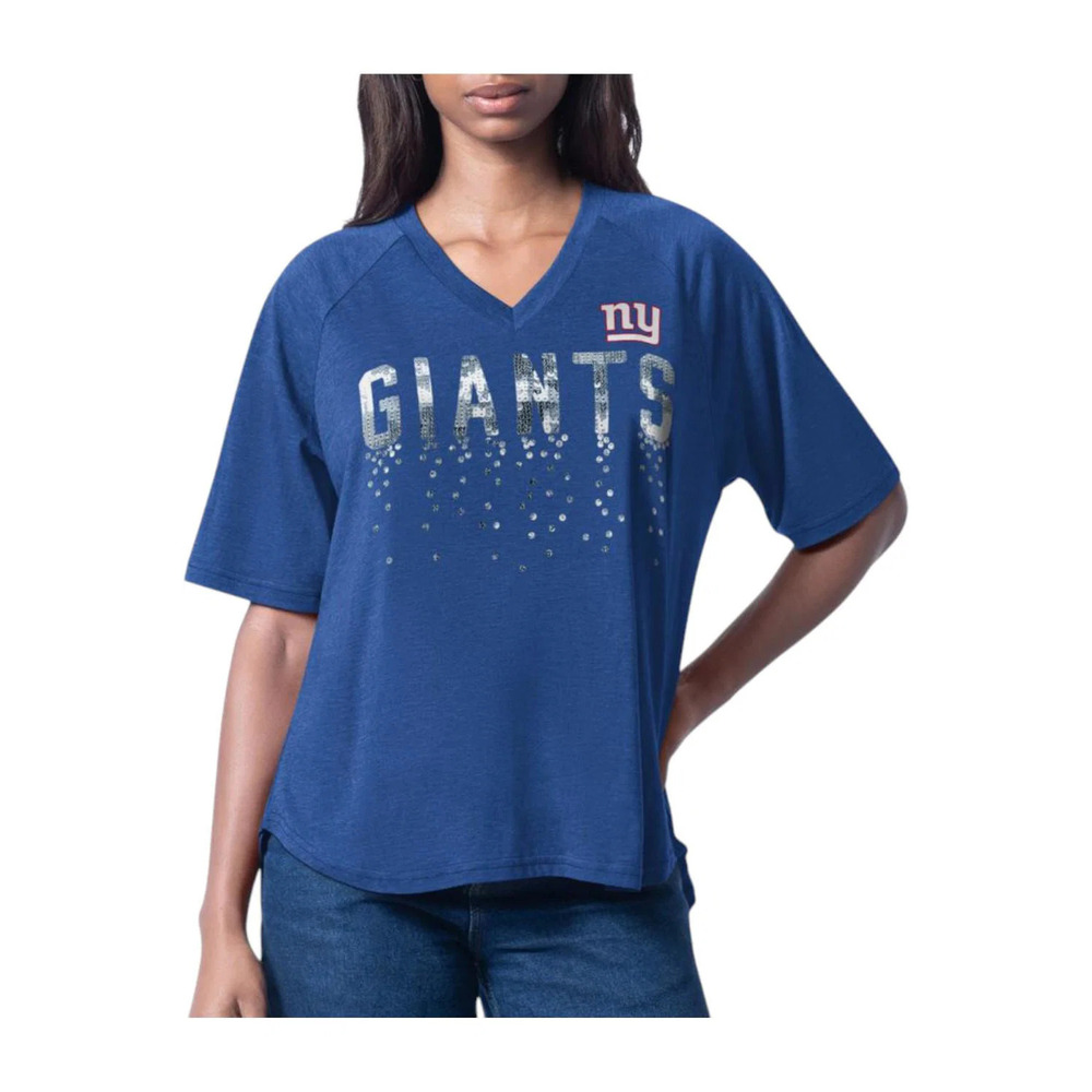NFL Women's Sequin Top by Glll - Giants - Regular